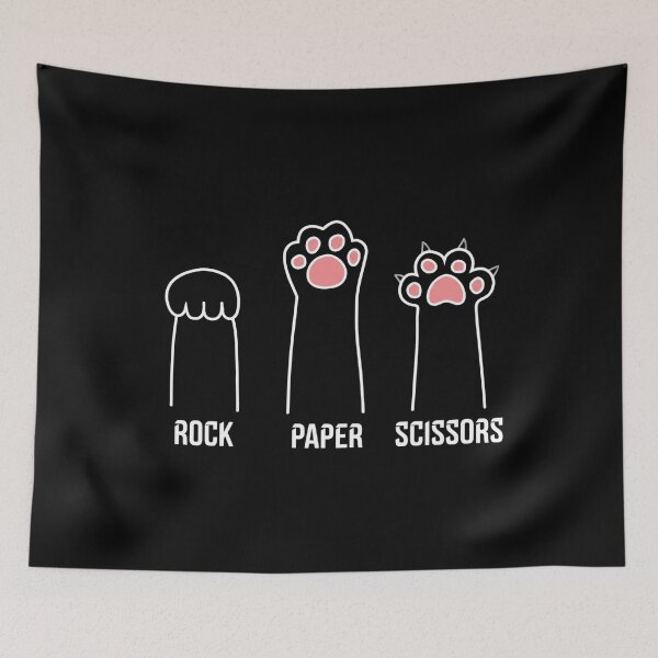 Item preview, Meow-stastic Rock Paper Scissors Cat Paws designed and sold by Shopeon Designs.