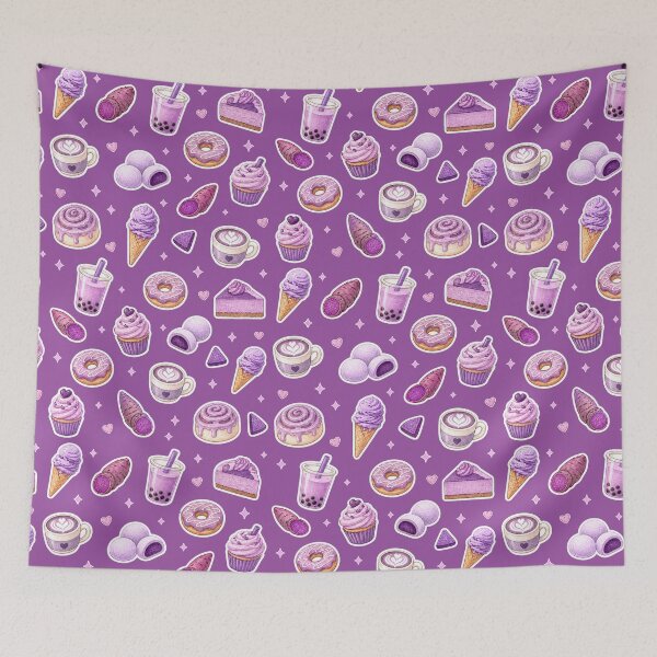 Item preview, Ube Food Lover Purple Yam Treats - Cute Purple Food Illustration designed and sold by merchxwear.