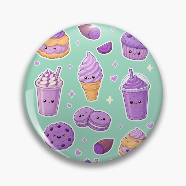 Item preview, Kawaii Ube Dessert Purple Yam Food - Filipino Food Illustration designed and sold by merchxwear.