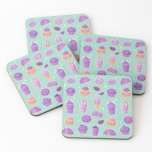 Item preview, Kawaii Ube Dessert Purple Yam Food - Filipino Food Illustration designed and sold by merchxwear.