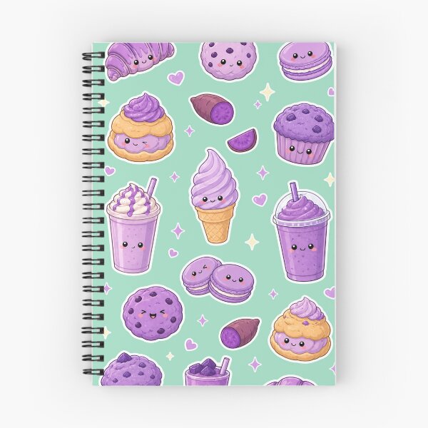 Item preview, Kawaii Ube Dessert Purple Yam Food - Filipino Food Illustration designed and sold by merchxwear.