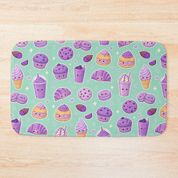 Item preview, Kawaii Ube Dessert Purple Yam Food - Filipino Food Illustration designed and sold by merchxwear.
