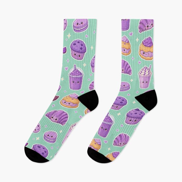 Item preview, Kawaii Ube Dessert Purple Yam Food - Filipino Food Illustration designed and sold by merchxwear.