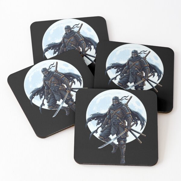 Item preview, Shadow Ninja Warrior — Moonlight Samurai with Katana designed and sold by Faissal SBIAA.