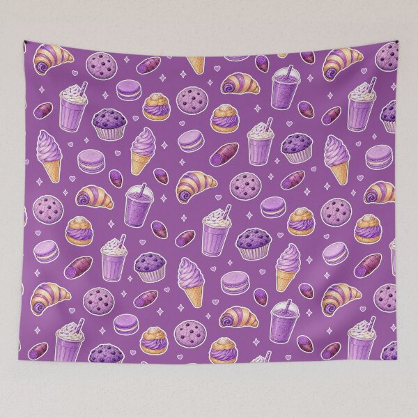 Item preview, Ube Food Lover Purple Yam Treats - Filipino Food Illustration designed and sold by merchxwear.