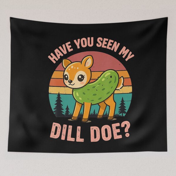 Item preview, Have You Seen My Dill Doe Funny Pickle Deer Pun designed and sold by VioletNance.
