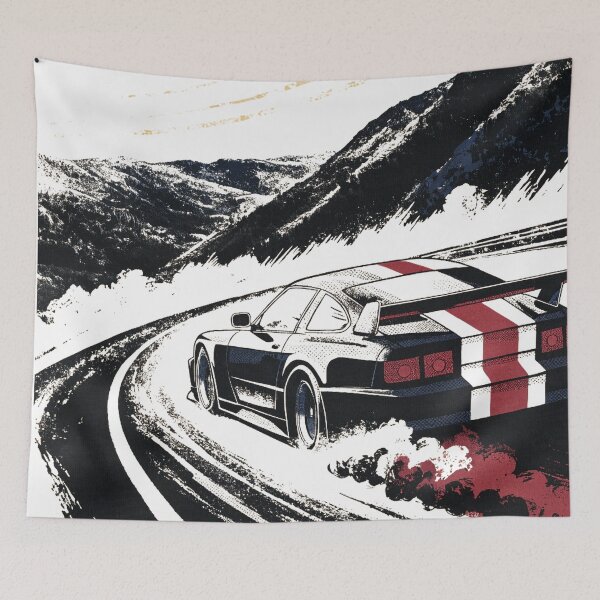 Item preview, Midnight Mountain Touge Drift Car Graphic designed and sold by Thompika.