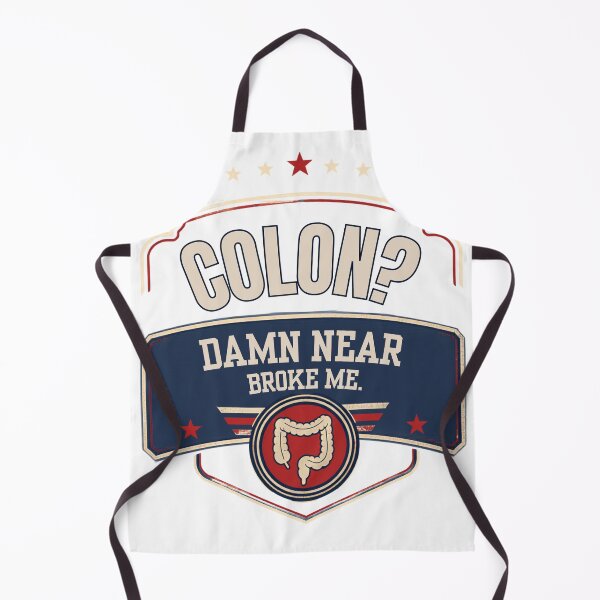 Item preview, Colon? Damn Near Broke Me. Funny Retro Anatomy Medical Humor Design designed and sold by CutieGalore.