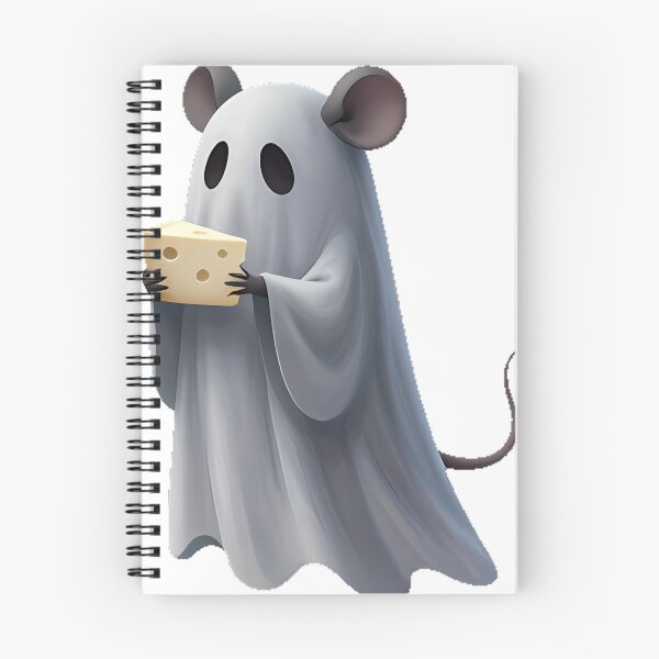 Item preview, Ghost Mouse with Cheese Wedge designed and sold by IllumeInk.