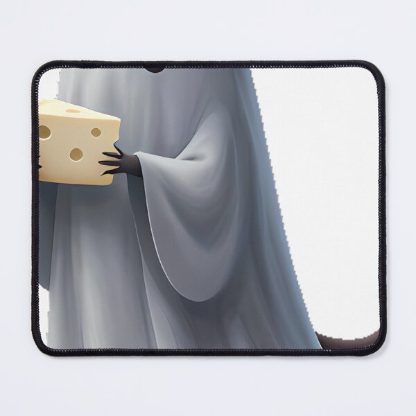 Item preview, Ghost Mouse with Cheese Wedge designed and sold by IllumeInk.