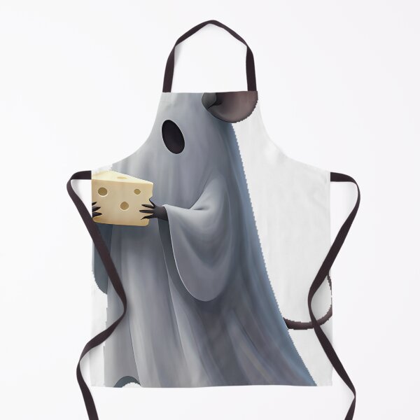 Item preview, Ghost Mouse with Cheese Wedge designed and sold by IllumeInk.