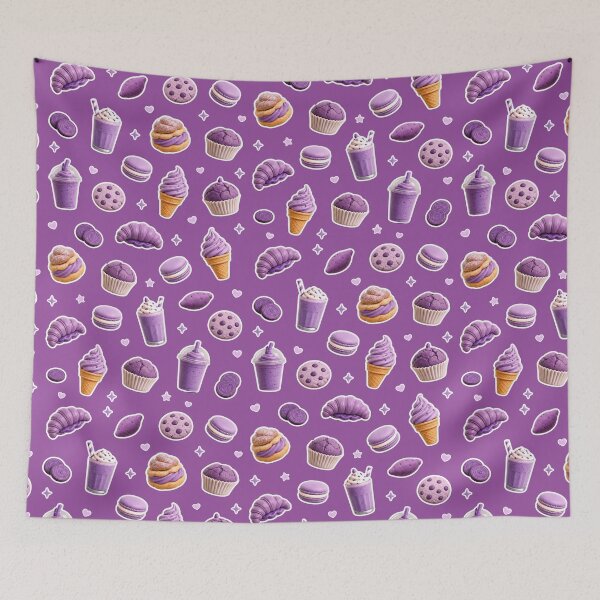 Item preview, Ube Food Lover Purple Yam Desserts - Filipino Food Illustration designed and sold by merchxwear.