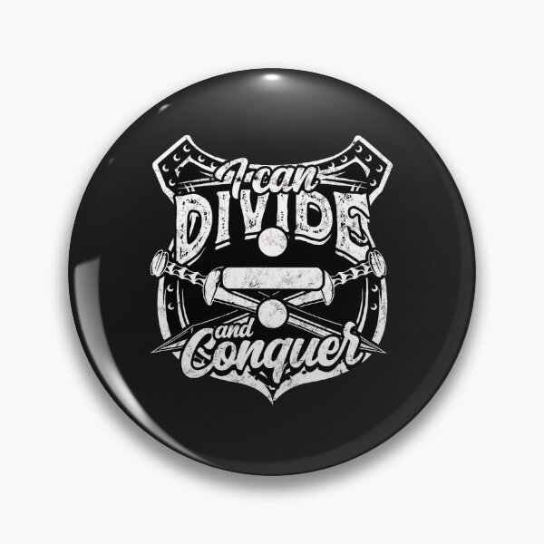 Item preview, I Can Divide and Conquer Distressed Emblem Graphic designed and sold by vfopxxiis.