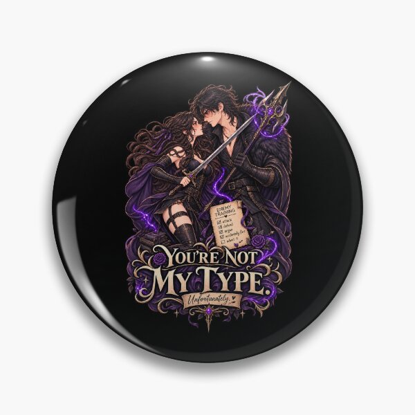 Item preview, You’re Not My Type – Funny Dark Romance Couple designed and sold by JPCuteDesign.