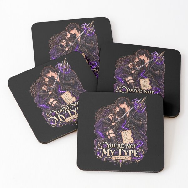 Item preview, You’re Not My Type – Funny Dark Romance Couple designed and sold by JPCuteDesign.
