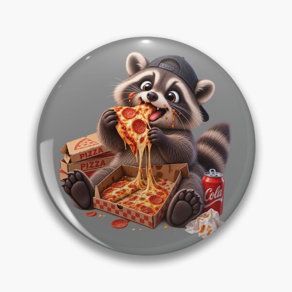 Item preview, Cute Raccoon Eating Pizza – Funny Pizza Lover designed and sold by LST-Desings.