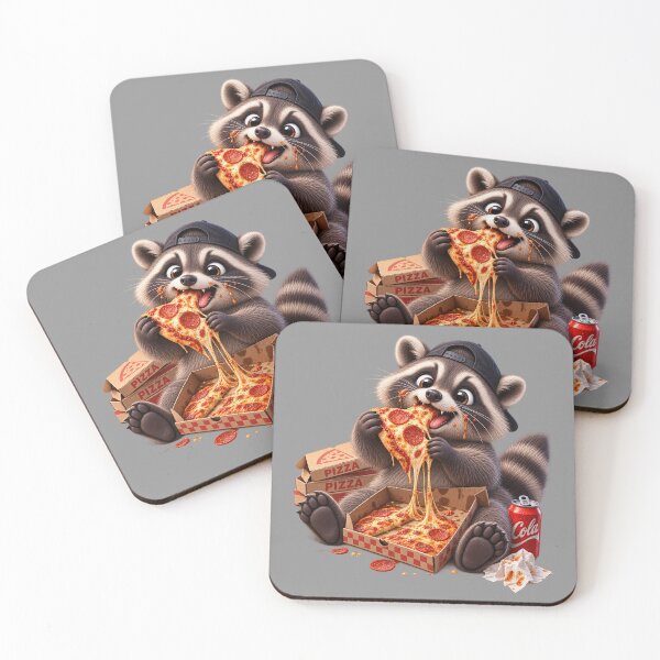 Item preview, Cute Raccoon Eating Pizza – Funny Pizza Lover designed and sold by LST-Desings.