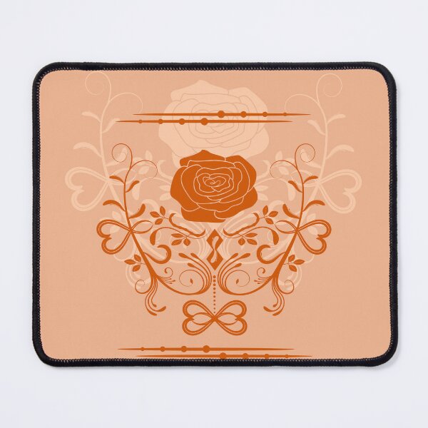 Item preview, Rose ornament, apricot, peach orange designed and sold by RedPoppyStudio.