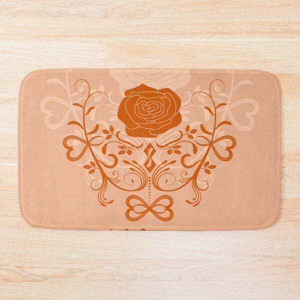 Item preview, Rose ornament, apricot, peach orange designed and sold by RedPoppyStudio.