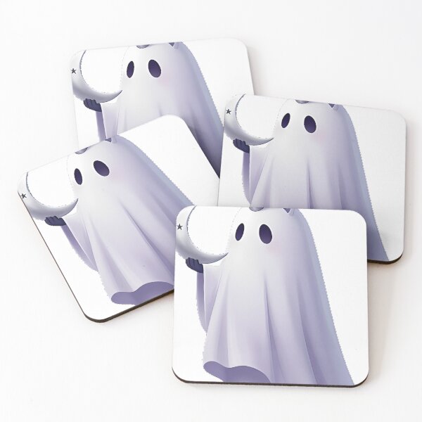 Item preview, Ghost Unicorn with Crescent Moon designed and sold by IllumeInk.