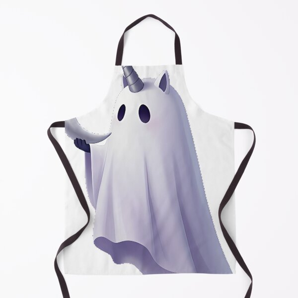 Item preview, Ghost Unicorn with Crescent Moon designed and sold by IllumeInk.