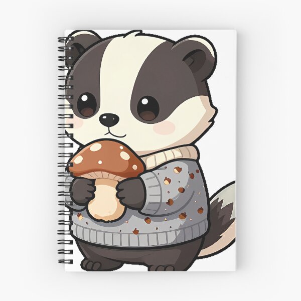 Item preview, Badger in Grey Striped Sweater designed and sold by pumsquare.
