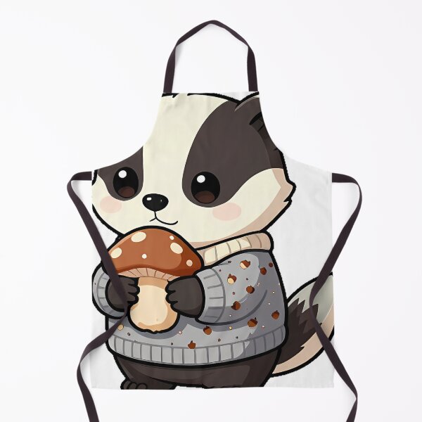 Item preview, Badger in Grey Striped Sweater designed and sold by pumsquare.