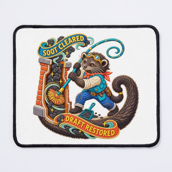 Item preview, Labor Day Binturong Chimney Sweep – Soot Cleared Draft Restored designed and sold by Jaani-T.
