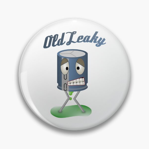 Item preview, Old Leaky Capacitor Cartoon designed and sold by MiniDaisyStored.
