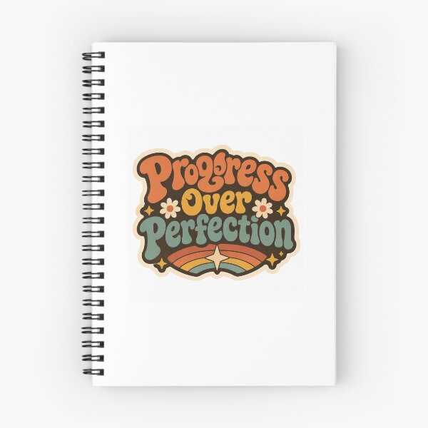 Item preview, Progress Over Perfection Retro Groovy Sticker designed and sold by InkcredibleNG.