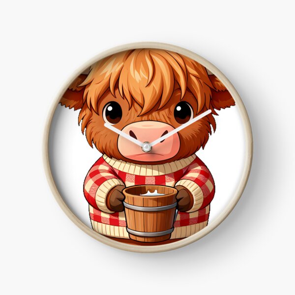 Item preview, Highland Cow in Plaid Sweater designed and sold by pumsquare.