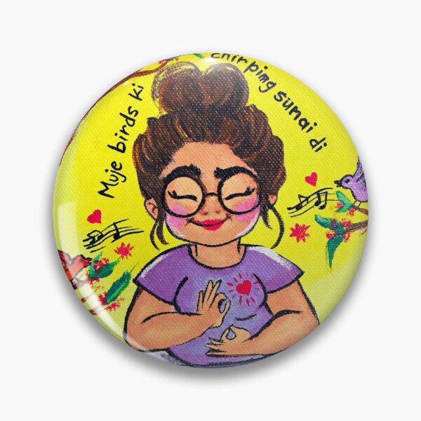 Item preview, Mindful Girl Meditation Art | Cute Yoga & Self Care Illustration | Peaceful Mindfulness Artwork designed and sold by MixedMuse24.