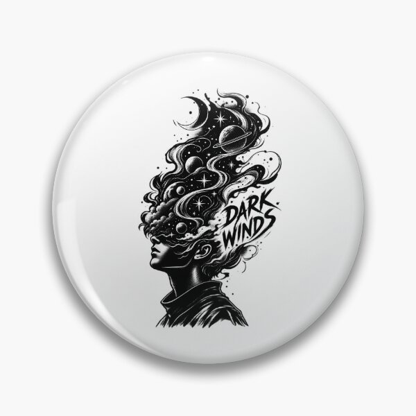 Item preview, Dark Winds Surreal Cosmic Mind Galaxy Dark Aesthetic Linework Art designed and sold by BIPOLIAPRINTSD.