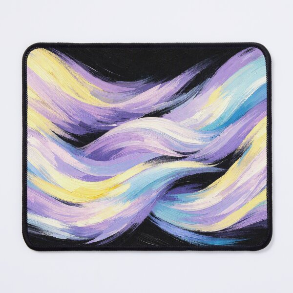 Item preview, Flowing pastel waves on black designed and sold by Sigtrix.