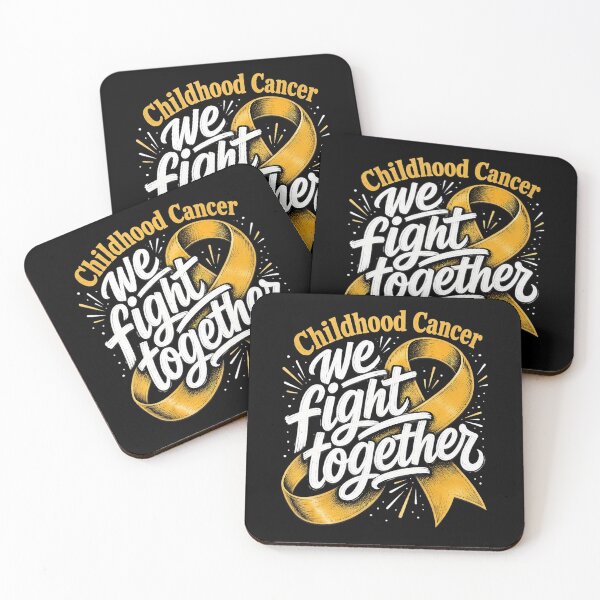 Item preview, We Fight Together Childhood Cancer Awareness Gold Ribbon designed and sold by VioletNance.