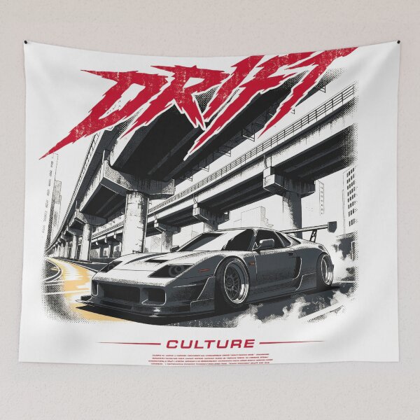Item preview, Japanese Urban Drift Culture Sports Car Graphic designed and sold by Thompika.