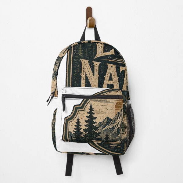 Item preview, Lost in Nature Mountain Forest Hiking Vintage Wilderness Design designed and sold by RobertArt08.