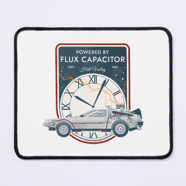 Item preview, Powered By Flux Capacitor. Hill Valley 1955 - 1985. Back To The Future Commemorative Badge designed and sold by MiniDaisyStored.