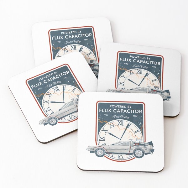 Item preview, Powered By Flux Capacitor. Hill Valley 1955 - 1985. Back To The Future Commemorative Badge designed and sold by MiniDaisyStored.