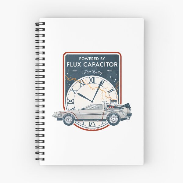 Item preview, Powered By Flux Capacitor. Hill Valley 1955 - 1985. Back To The Future Commemorative Badge designed and sold by MiniDaisyStored.