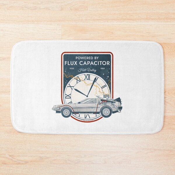 Item preview, Powered By Flux Capacitor. Hill Valley 1955 - 1985. Back To The Future Commemorative Badge designed and sold by MiniDaisyStored.