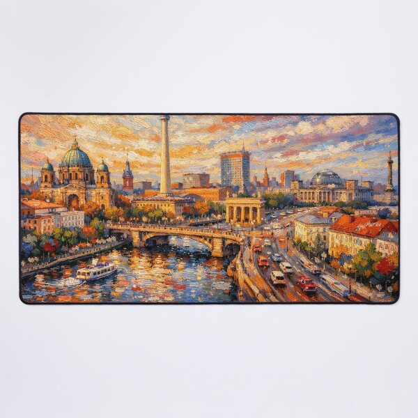 Item preview, A painting of Berlin – The Vibrant Capital of Germany. designed and sold by GalleryKauffeld.