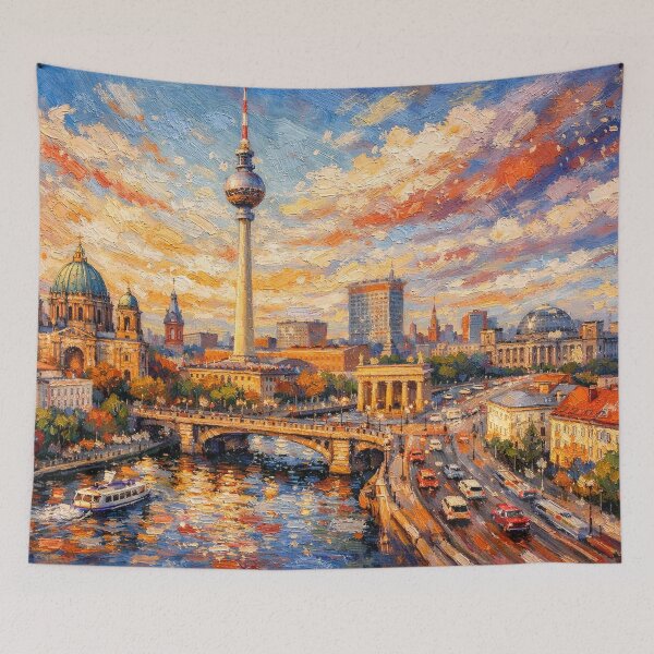 Item preview, A painting of Berlin – The Vibrant Capital of Germany. designed and sold by GalleryKauffeld.