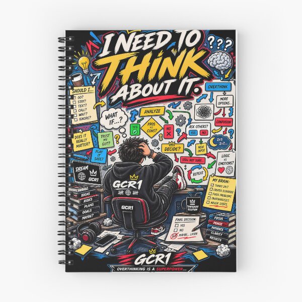 Item preview, I Need to Think About It | Funny Overthinking Graphic | GCR1 Originals designed and sold by GCR1.