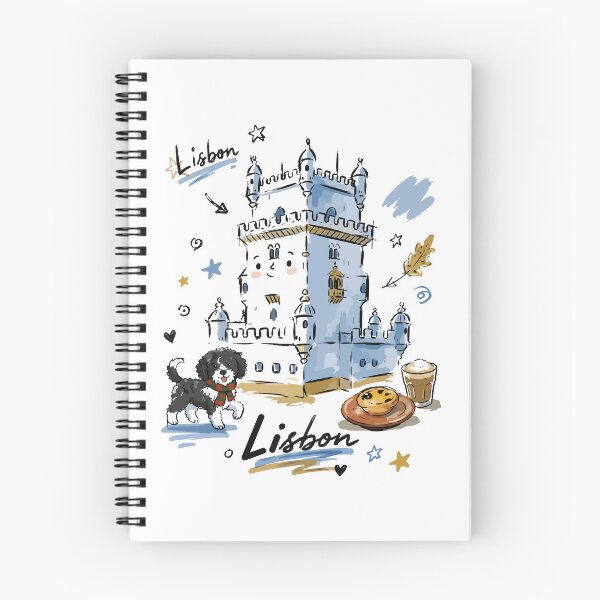 Item preview, Cute Belem Tower Lisbon Doodle Art v2 designed and sold by RamyGallery.