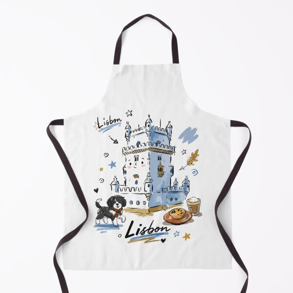 Item preview, Cute Belem Tower Lisbon Doodle Art v2 designed and sold by RamyGallery.