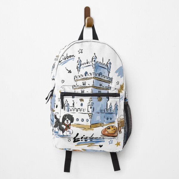 Item preview, Cute Belem Tower Lisbon Doodle Art v2 designed and sold by RamyGallery.