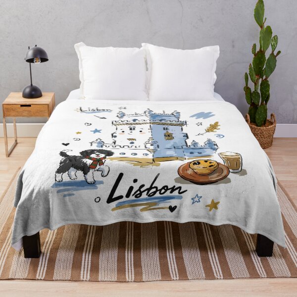 Item preview, Cute Belem Tower Lisbon Doodle Art v2 designed and sold by RamyGallery.