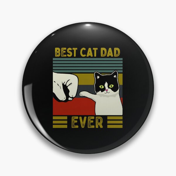 Item preview, Best Cat Dad Ever Retro Fist Bump designed and sold by GiaoCalonas.