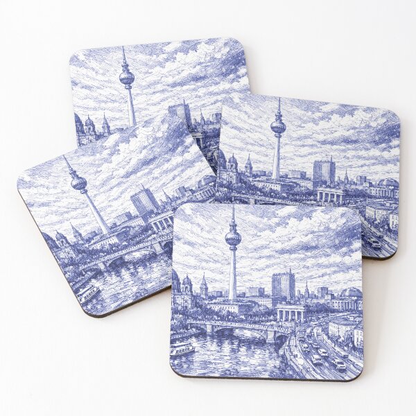 Item preview, A drawing of Berlin – The Vibrant Capital of Germany. designed and sold by GalleryKauffeld.
